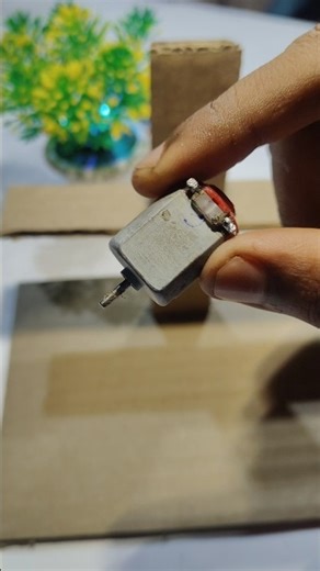 DC Motor Toy Fan Making with Cardboard | 3.7V Battery | Part 2 #shorts