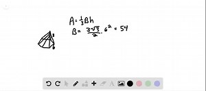 SOLVED:The base of a pyramid is a regular hexagon with sides y cm long. The lateral edges are 2 y cm long. Find the volume of the pyramid in terms of y .