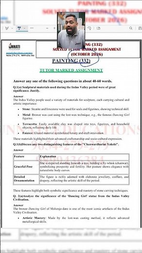 NIOS Class 12 Painting (332) Solved TMA October 2026 | NIOS Class 12 Painting 332 TMA