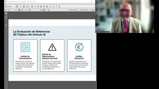 Vídeo tutorial sobre la Directiva Europea Marco del Agua | Manuel Velasco-Carretero