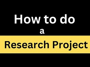 How to do a Research Project | Step by Step guide