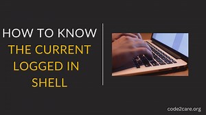 How to know the current logged in shell name using Terminal