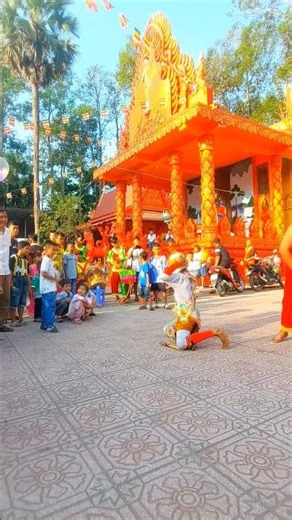múa chằn #khmer #yakrom chol chnam thmay ở Phù Ly P49t