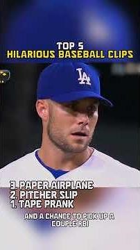 ⚾ Top 5 Hilarious Baseball Clips 😂 #mlb #baseball #funnymoments #funnybaseball #mlbmoments
