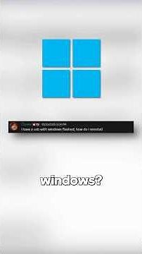 How do I reinstall Windows?