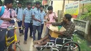 16K views · 692 reactions | Hindu School Children are targeted, Wheel chair is just an excuse ..bibles are being distributed to start brain washing program | NoConversion | Facebook