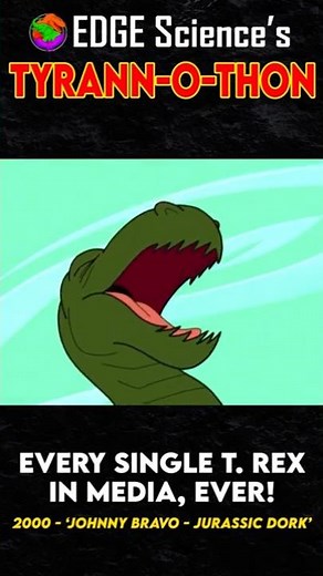 Every T.rex In Media, Ever! - 2000 - 'Johnny Bravo - Jurassic Dork' | Tyrann-O-Thon #shorts
