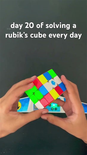 day 20 of solving a rubik’s cube every day #rubikscube