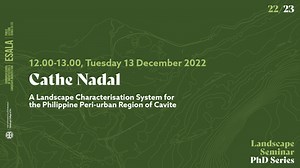 Landscape Architecture PhD Seminar - Cathe Nadal 2022.12.13