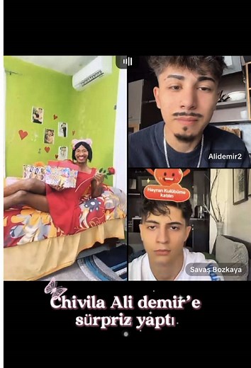 Chivila’nin Ali demir’e sürprizi ❤️😂 #chivilaalidemir #beautiful #kesfet #fouryou #chivila #alidemir #civila #fyrシ #viral #fouryou #öneçıkar #savaşbozkaya