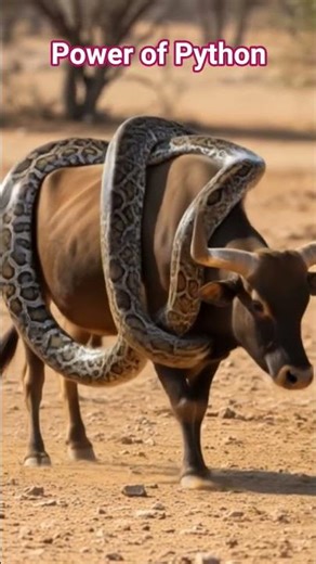 Python catches animal in jungle #africa #python #animals #nature