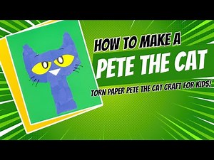 Torn Paper Pete The Cat Craft