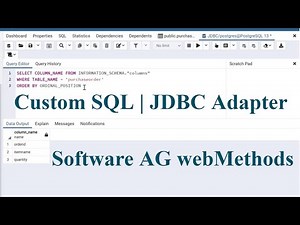 Get Column Names of a table using CustomSQL | JDBC Adapter Service