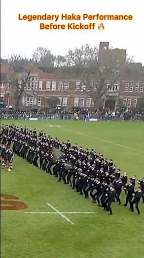 Legendary Haka Performance Before Kickoff 🔥