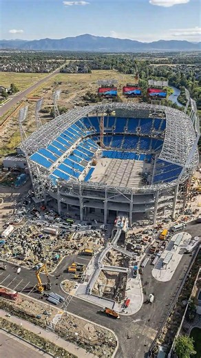 Building a FIFA World Cup Stadium From Scratch in 50 Seconds! 🏟️ | Satisfying Construction Timelapse
