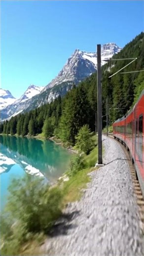 The Healing Express: Swiss Spring Fields 🌸🚂