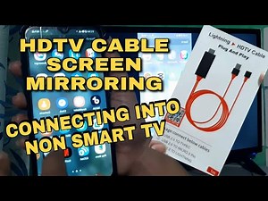 HDTV CABLE SCREEN MIRRORING / CONNECTING INTO NON SMART TV | JULIE JAZMIN