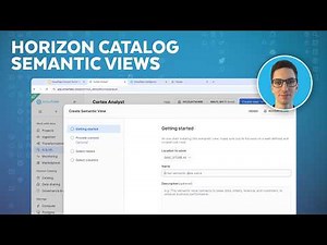 Semantic Views In Horizon Catalog