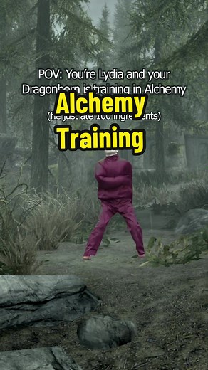 Giants Toe scratched my throat on the way down :( #theelderscrolls #skyrimmemes #alchemy #thecourier