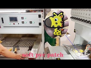 Pvc Patch - how Automatic pvc dispensing machine and oven to make pvc label patch
