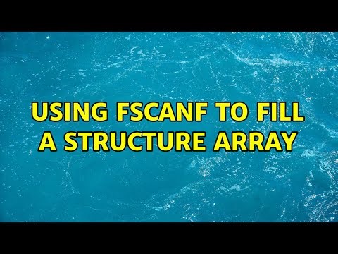 Using fscanf to fill a structure array