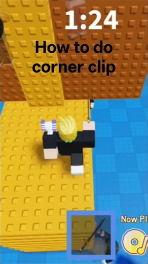tutorial:how to do a corner clip #roblox #tutorial