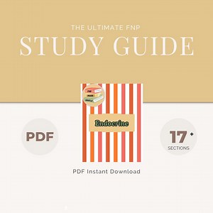 FNP: Endocrinology Study Guide - Etsy