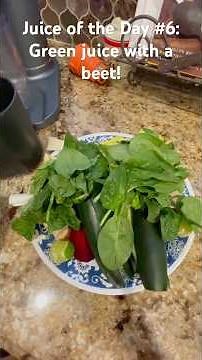 Juice of the Day #6: Green Juice with a Beet! Ninja Never Clog Cold Press Juicer! #coldpressedjuice