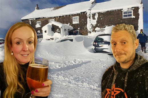 We spent 3 hellish nights trapped in a snowed in pub - it was like I'm a Celeb