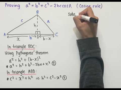 Derivation of Cosine Rule