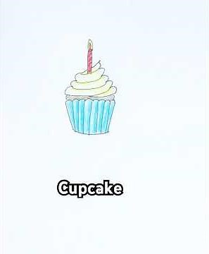 Let’s Draw a CUPCAKE! 🧁