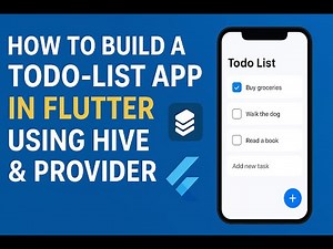 Build a Cross Platform App in Flutter Using Hive & Provider | Full Tutorial for Beginners (2025)