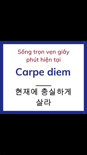 Giải Thích Ý Nghĩa Carpe Diem Trong Học Ngoại Ngữ