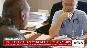 U.S. life expectancy increases for 1st time since 2014