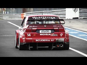 UNMUFFLED Alfa Romeo 155 V6 Ti singing around Nürburgring GP-Strecke!