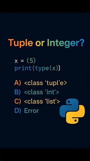 python programming on Instagram: "Comment your answer below 👇#pythonprogramming #codinglife #pythondeveloper #datascience #instagramreels #learn #progrmmingtutorial #codesuccess #pythonquiz #code"