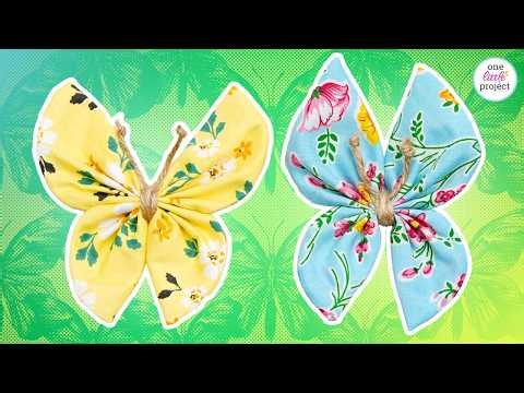 DIY Fabric Butterflies | How to Make a Fabric Butterfly