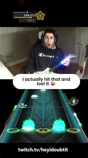 I actually hit that LMAO
