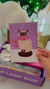 2K views · 47 reactions | See inside the December Cat Lady Box! You get everything in this unboxing if you order by 12/23! 壟 Heavyweight Whisker Wine Glasses (set of 2!) ✨ Soft vintage-style tee 罹 5 pairs of cute cat socks  2 toys cats are totally freaking out over  catlady.com/products/cat-lady-box | CatLadyBox | Facebook