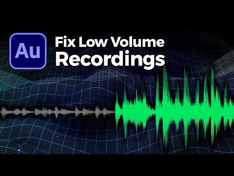 How to Fix Low Volume Recordings with Adobe Audition