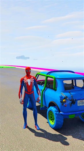 الرجل العنكبوت انقاذ باتمان Spider-Man Rescue batman vs iron man vs venom funny Game GTA 5 superhero