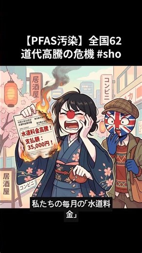 【PFAS汚染】全国629地点で検出。水道代高騰の危機 #shorts #経済