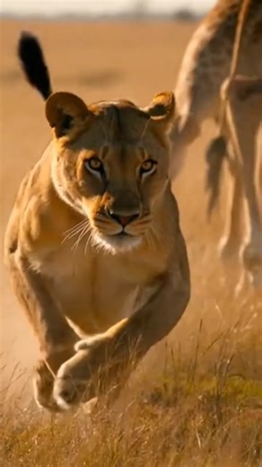 Lioness vs Giraffe Battle