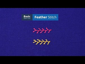 Feather Stitch Tutorial | Basic Stitch Class for Beginners | ETSPIL