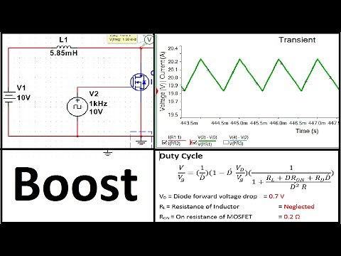 Boost Converter | Calculations, Circuit and Graphs | NI Multisim