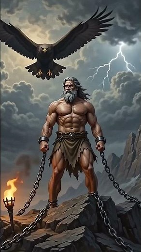 Why Prometheus Was Punished by the Gods 🔥 #history #zeus #greekmythology #mythology #ancient