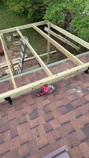 Patio build in Fort Worth. #contractor #roofing #patio