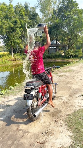 He removed the helmet and gave me water.11