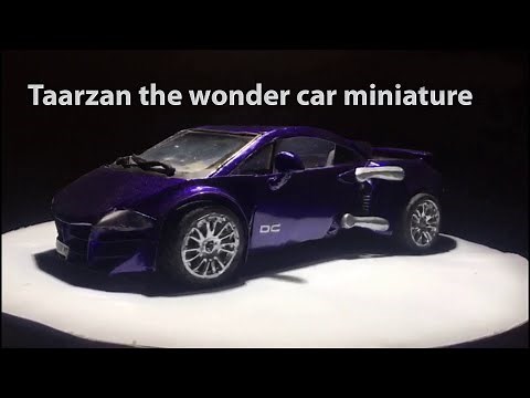 How to make a Taarzan the Wonder Car miniature, how to make a Tarzan car with waste material
