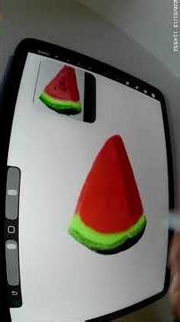 How to make watermelon🍉 #howtomakedigitalart #digitalillustration #art
